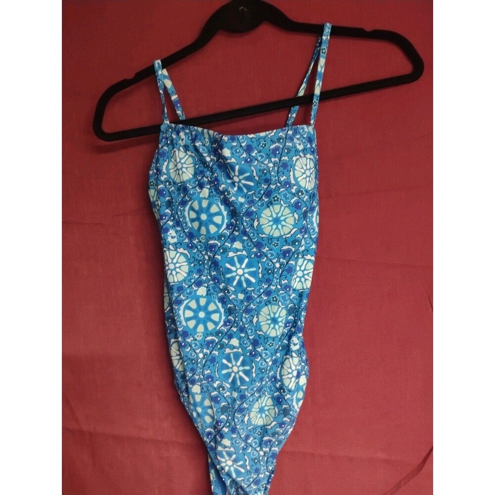 Rhode Small Women's One Piece Swimsuit Blue S 4-6